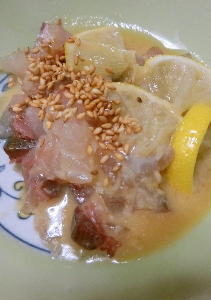 アジのたたき　塩こうじ、白味噌　ゴマ和え-レシピのメイン写真