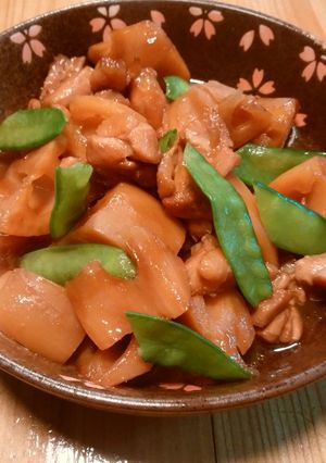 鶏肉と蓮根の煮物-レシピのメイン写真