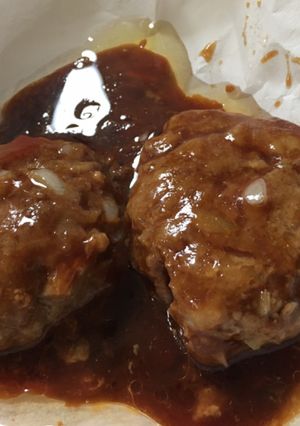 簡単！玉ねぎ炒めず、レンジでハンバーグ-レシピのメイン写真