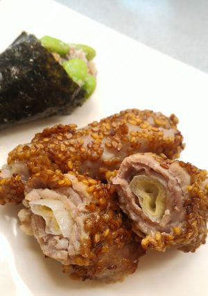 葱巻き豚肉の金ごま焼き-レシピのメイン写真