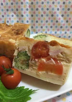 パウンド型で焼くキッシュ-レシピのメイン写真