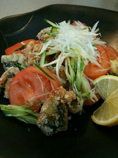 レモンたっぷり☆塩サバの竜田揚げ♪-レシピのメイン写真