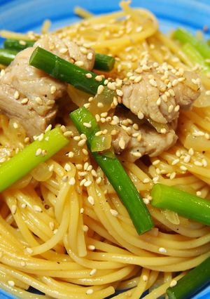 豚肉ポン酢スパゲティ＠ワンコインで３人前-レシピのメイン写真