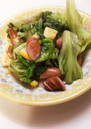 焼肉葉っぱ余ったらいためちゃおう-レシピのメイン写真