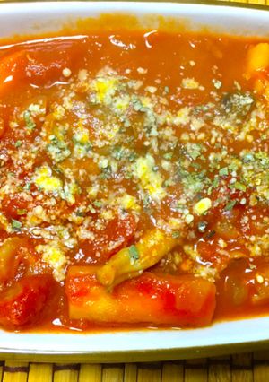 砂肝とごぼうのトリッパ風炊飯器煮込み-レシピのメイン写真