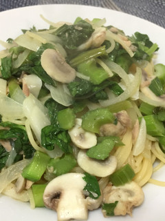 ツナとセロリの和風パスタ-レシピのメイン写真