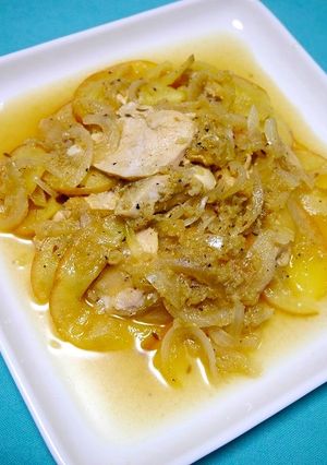 風邪に！ムネ肉のりんご煮-レシピのメイン写真