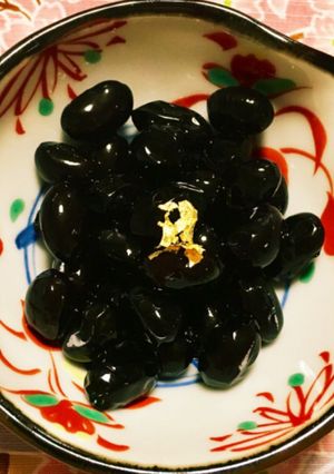 お正月黒豆煮 (ル・クルーゼ使用)-レシピのメイン写真