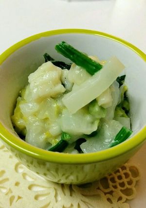 ロールイカと野菜のミルク炒め-レシピのメイン写真