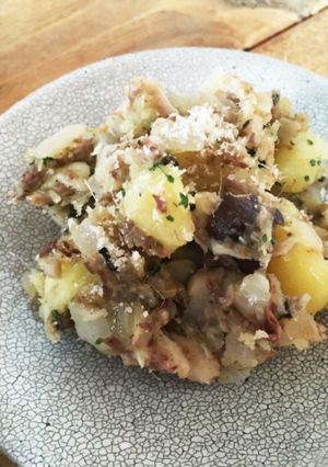 ワインと♪いわしとジャガイモのハーブ混ぜ-レシピのメイン写真