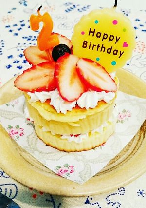 牛乳パックで！ふわふわ分厚いパンケーキ♪-レシピのメイン写真