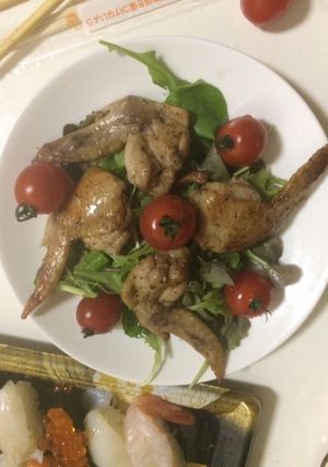 テルヤケ・チキンウイング・スリケン-レシピのメイン写真