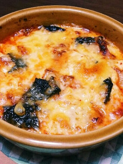 簡単おつまみ☆キムチと豆腐のチーズ焼き-レシピのメイン写真