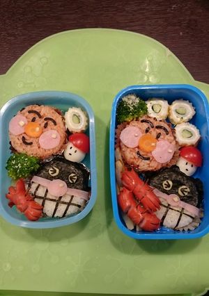 アンパンマン弁当☆親子遠足-レシピのメイン写真