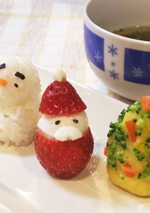 犬ごはん☆「クリスマスプレート」-レシピのメイン写真