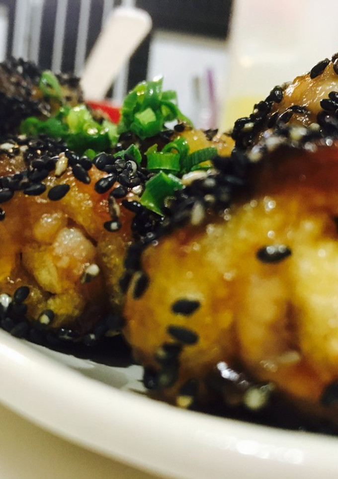 豚コマと油揚げの黒ごま照り焼き巻き-レシピのメイン写真