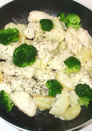 鶏むね肉のバジルチーズ焼き♪簡単じゃが芋-レシピのメイン写真