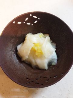 柚子塩を使って〜カブの酢のもの-レシピのメイン写真