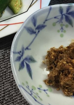 カツオ節の梅たたき（簡単おつまみ）-レシピのメイン写真