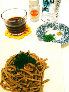 簡単健康!年越し手打ちそば~明日葉風味~-レシピのメイン写真
