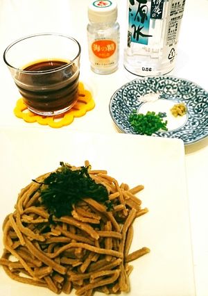 簡単健康！年越し手打ちそば～明日葉風味～-レシピのメイン写真