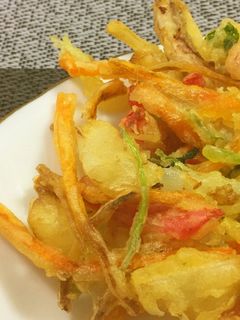 ご家庭でサクサク!簡単かき揚げのコツ-レシピのメイン写真