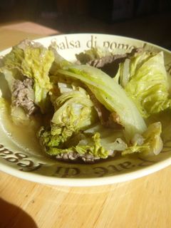牛肉と白菜の重ね煮 コンソメ味-レシピのメイン写真