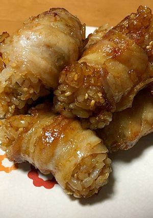 肉巻きおにぎり-レシピのメイン写真