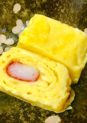 卵1個で甘いカニカマ入卵焼き♪お弁当にも-レシピのメイン写真
