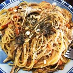 รูปของ 減塩 海老とトマトのクリームパスタ