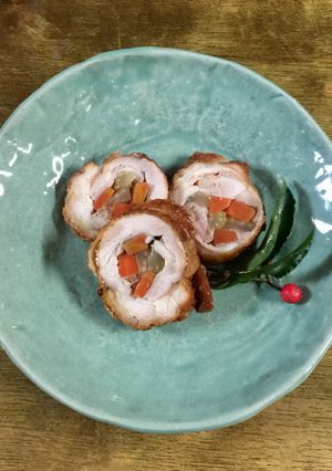 おせちに 鶏の野菜巻きライム風味-レシピのメイン写真