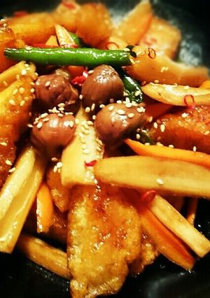 白身魚とれんこんのきんぴら-レシピのメイン写真