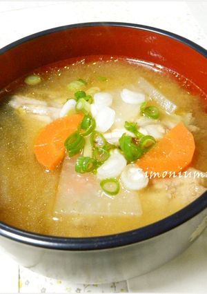 ぶりのあら汁～コチュジャン風味♪-レシピのメイン写真