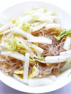 白菜と春雨の中華風炒め-レシピのメイン写真