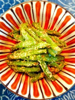 【常備菜】いんげんの胡麻味噌和え-レシピのメイン写真