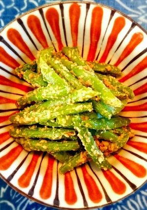 【常備菜】いんげんの胡麻味噌和え-レシピのメイン写真