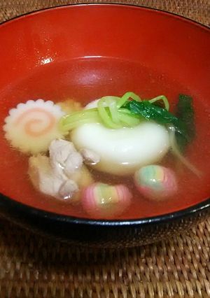 百合根入り白玉雑煮-レシピのメイン写真
