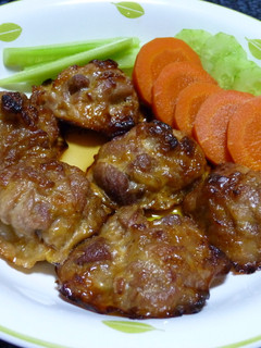 豚小間肉の揚げない唐揚げ!(^^)!-レシピのメイン写真