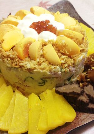 ポテトサラダ ケーキ-レシピのメイン写真
