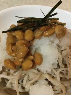 おろし納豆蕎麦-レシピのメイン写真