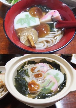 天然開きナメコの開運・年越し蕎麦-レシピのメイン写真