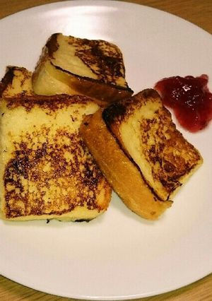 簡単食パンフレンチトースト@一人暮らし-レシピのメイン写真