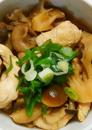 簡単！鶏ささみと舞茸 しめじのポン酢煮♪-レシピのメイン写真