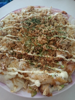 ☆フライパンで♪ お好み焼き風餅ピザ☆-レシピのメイン写真