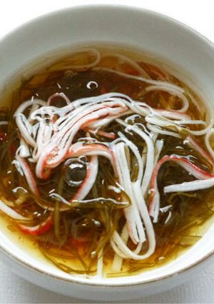 がごめ昆布とかにかまの酢の物-レシピのメイン写真