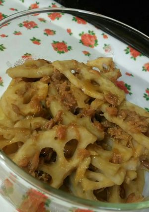 作りおきに!蓮根とツナの煮物-レシピのメイン写真