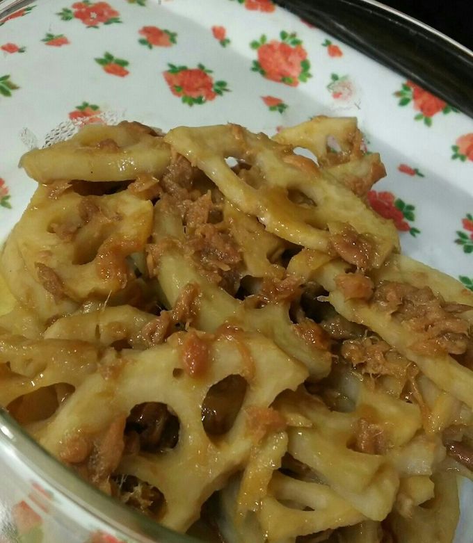作りおきに!蓮根とツナの煮物-レシピのメイン写真