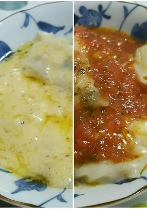 餃子の皮で簡単ラビオリ-レシピのメイン写真