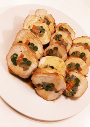 フライパン一つで簡単！チキンロール-レシピのメイン写真