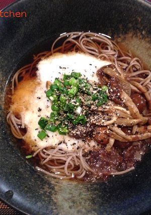 なめことろろ蕎麦-レシピのメイン写真